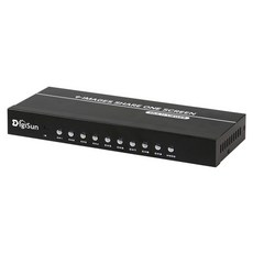 DigiSun 得揚 9路HDMI畫面分割切換器 無縫切換 MV691, 黑灰色, 1個