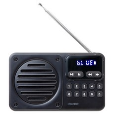 아이리버 MP3 배터리내장 휴대용 블루투스 FM 라디오, 다크그레이, IRS-C101