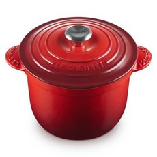 LE CREUSET 萬用窈窕鑄鐵鍋 鋼頭, 櫻桃紅, 1個, 20cm
