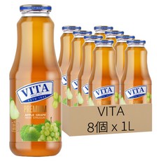 VITA PREMIUM 蘋果葡萄汁, 8個, 1L