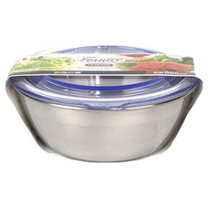 키친아트 피앙세 스텐304 원형 반찬통, 1개, 660ml