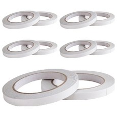 Marbellis 多用途高黏度白色雙面膠帶 20mm x 12m, 10個
