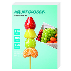 풀컬러 프리미엄 사진인화 포토용지 230g 100p, 1개, 4X6