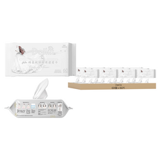 Dailix 綿柔乾濕兩用潔膚巾, 60個, 60片