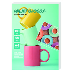 풀컬러 프리미엄 사진인화 포토용지 180g 50p, 1개, A4