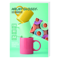 풀컬러 프리미엄 사진인화 포토용지 135g 50p, 1개, A4