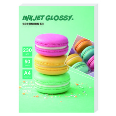 풀컬러 프리미엄 사진인화 포토용지 230g 50p, 1개, A4
