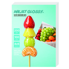 풀컬러 프리미엄 사진인화 포토용지 200g 100p, 1개, 4X6