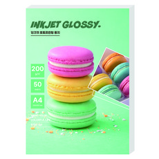 풀컬러 프리미엄 사진인화 포토용지 200g 50p, 1개, A4
