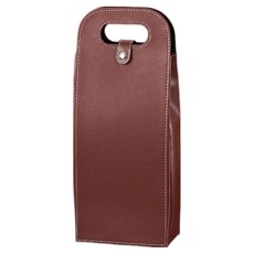 KOVIRA 禮品用葡萄酒提袋 雙瓶裝 41 x 17.5 x 10 cm, 深棕色, 1個