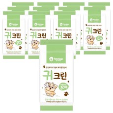펫크린 반려동물 물티슈 귀 크린 30p, 120g, 12개