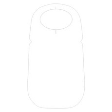 와이하이진 실속형 국내산 부직포 업소 손님용 일회용 앞치마 100p, 화이트, 1개