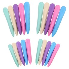 KHOKURI 筆型TPR橡膠橡皮擦 小款5種 x 2p + 大款5種 x 2p 套組 6W0253, 1套, 混合色