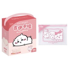 明基健康生活 幸福物語 吉伊卡哇 成人3D醫療口罩 附收納袋, 蜜桃粉, 1個, 20片