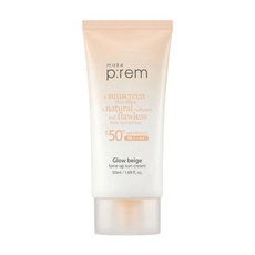 make p rem 物理潤色防曬乳 裸肌校色 SPF50+ PA++++, 1件, 50ml