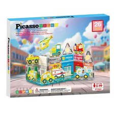 PicassoTILES 畢卡索 磁性積木組 26p PTQ24, 城市地鐵, 1套