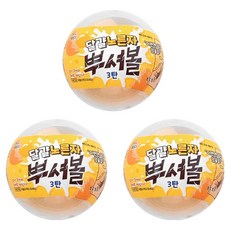 조선문방구 달걀노른자 뿌셔볼, 3개, 180g, 혼합색상