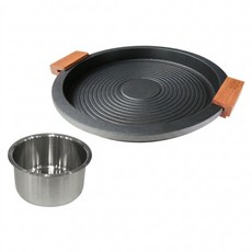 KUHN RIKON 瑞康屋 節能板多工煎烤盤 28cm + 可導磁小鋼杯 450ml, 1套, 32cm