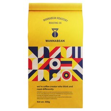 WANNABEAN ROASTERY 商用可可深度綜合咖啡豆原豆, 500g, 1個