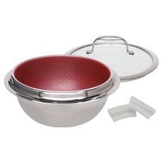 Cookcell Line 全息圖方塊鑄鐵鍋, 紅色, 1個, 22cm