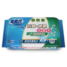 無塵氏 花露水拭拖兩用布 15張, 1個