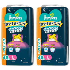 Pampers 幫寶適 日本境內版 極上守護巧虎晚安褲 9~14kg, L, 96片