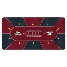 라라해피 홈파티 홀덤 포커 카드게임 보드게임 테이블 매트 120 x 60 cm, 02 로얄레드, 1개 02 로얄레드, 1개