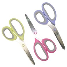 Bantex 大型辦公用剪刀 210mm 3件組, 綠色, 粉紅色, 紫色, 1套