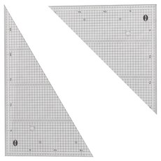 ATOM 방안삼각자 2종 30cm SB300, 투명, 1개