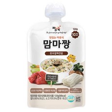 짱죽 맛있는 이유식 맘마짱 스파우트형 한우잡채진밥 10개월부터, 혼합맛, 120g, 1개