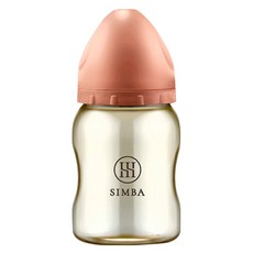 Simba 小獅王辛巴 蘊蜜鉑金PPSU寬口防脹氣奶瓶 圓孔SS奶嘴, 覓粉色, 1個, 200ml