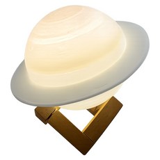 QIDINA 奇蒂娜 爆紅款仿真銀河宇宙星球拍拍燈小夜燈 I 16cm, 土星