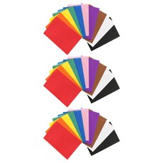 Uniart EVA 無背膠海綿 10種 x 3入組, 紅色, 橘色, 黃色, 綠色, 藍色, 粉紅色, 紫色, 棕色, 白色, 黑色, 1套