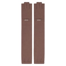 bebehome 日本瞬間涼感冰絲物理性防曬長版露趾袖套 UPF50+, 焦糖色, 1個