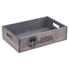 NATIONAL GEOGRAPHIC 國家地理 Lilfant 復古木質託盤, 混色, 1個
