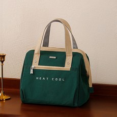 디자인리플렉스 보온 보냉 이유식 도시락 가방, 그린, 1개
