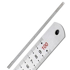 LECAN 日本精密鋼尺 100cm, 銀色, 1個