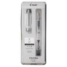 PILOT 百樂 PRERA IROA I 杯型墨水鋼筆, 透明黑, F, 卡式墨水管 + 吸墨器