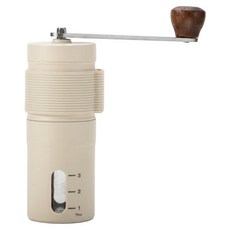 Couselect 手搖咖啡研磨機/不鏽鋼磨豆機/家用咖啡豆研磨器 0.4mm, 全白色, 1個, 20ml