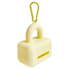 파스텔펫 반려동물 마카롱 배변봉투 케이스 Free 5 x 7.5 x 13.5 cm, 옐로우, 1개, 1개입