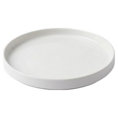 해피정 몽 블랑코 원형 친 메인 접시, 화이트, 1개