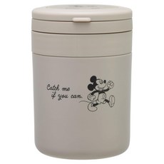 Skater 折疊手柄不鏽鋼保溫罐 迪士尼 米奇 300ml, 灰色, 1個
