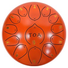 托亞 鋼舌鼓 13音 C調 橘色, 1個, TD10-13