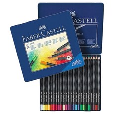FABER-CASTELL 輝柏 Artgrip 一般色鉛筆鐵盒24色組, 1套, 24色