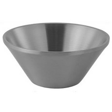 Parajuni 霧面不鏽鋼優格沙拉碗 16cm HJ1659, 銀色, 1個