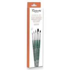 Tintoretto Essential 油畫壓克力 DENSO 套組 9004, 1套, 0號, 2號, 4號, 4號, 8號