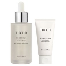 티르티르 긴급보습세럼 50ml + 밀크팩클렌저 50ml 세트, 1세트