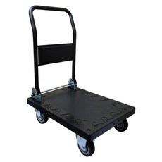 U-CART 優卡得 摺疊平板手推車, 黑色, 1個