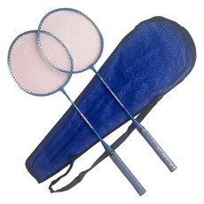 ROI Life 初學者用羽球拍 藍色 67cm 2入 + 球拍袋組合, 1套, 單一商品