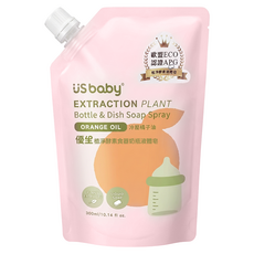 US baby 優生 植淨酵素食器奶瓶液體皂噴霧 補充包, 1個, 300ml